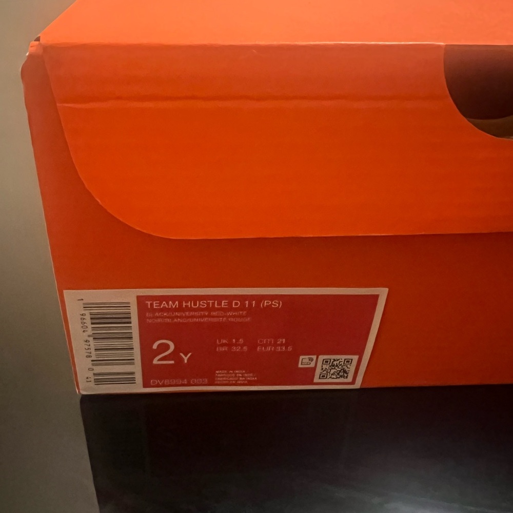 2y black, red and white Nikes they have never been one before.Payed $58